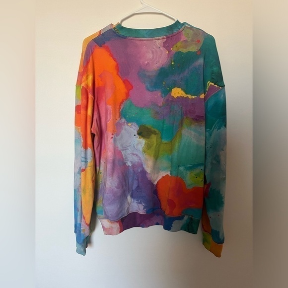 Acuarela multicolor sweatshirt by Artist Mister Piro - Picture 6 of 9